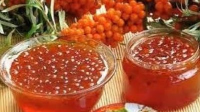 Rakytníkový džem ze 3 ingrediencí