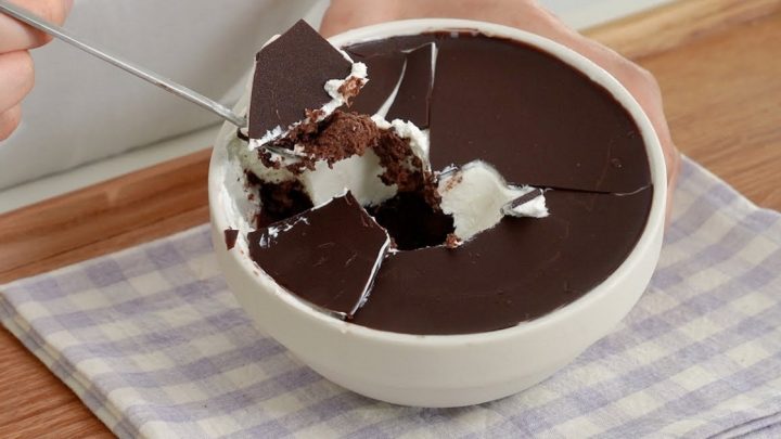 Rychlý čokoládový dezert s jogurtem
