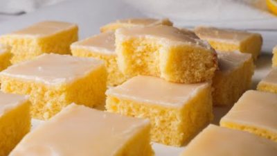 Citrónové brownies s vanilkovým extraktem