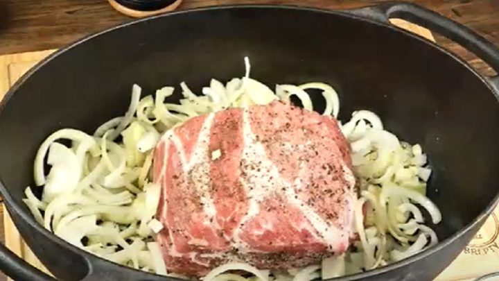 Vepřové plátky s hořčičnou omáčkou