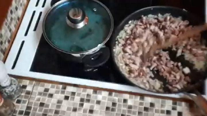 Chlupaté knedlíky s uzeným masem