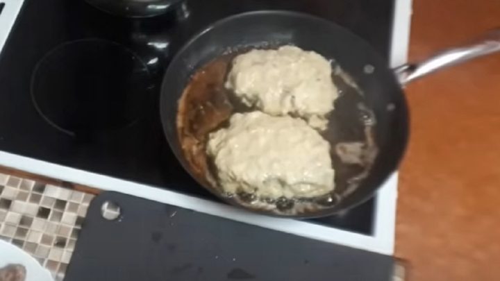 Křimický řízek v zelném těstíčku