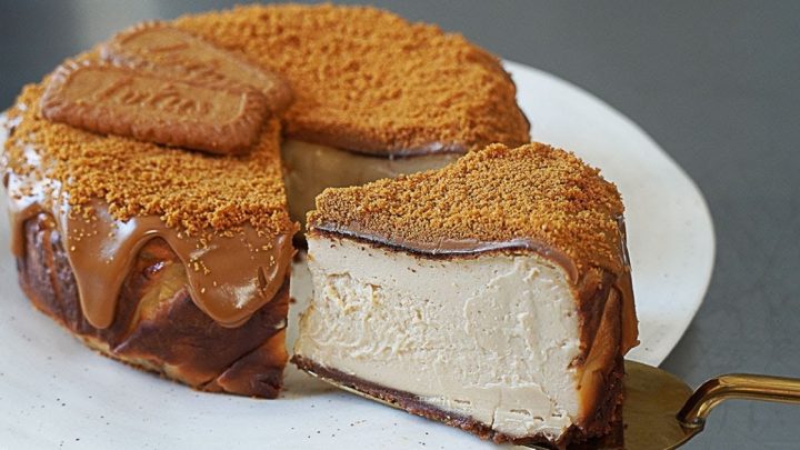 Lotus cheesecake s karamelovým krémem Lotus cheesecake s karamelovým krémem