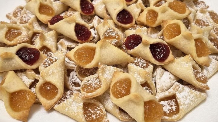 Šátečky s marmeládou ze smetanového těsta