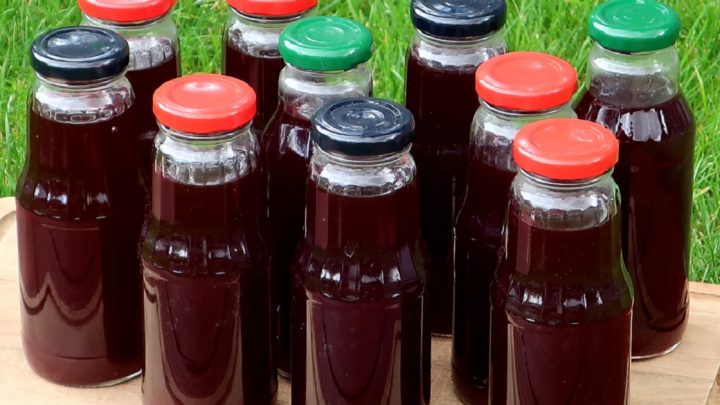 Džus z arónie, švestek a citronu