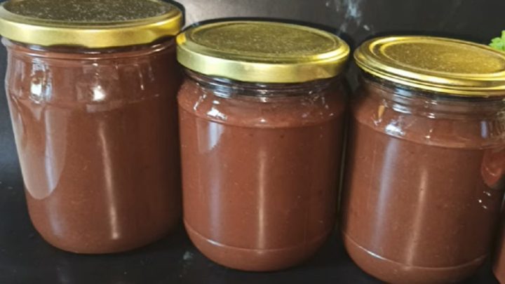 Jablečná povidla s kakaem ze 4 surovin