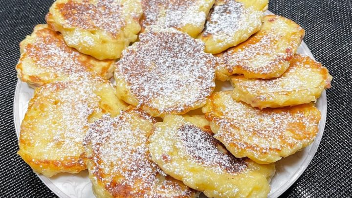 Rychlé jablečné placičky s vanilkou