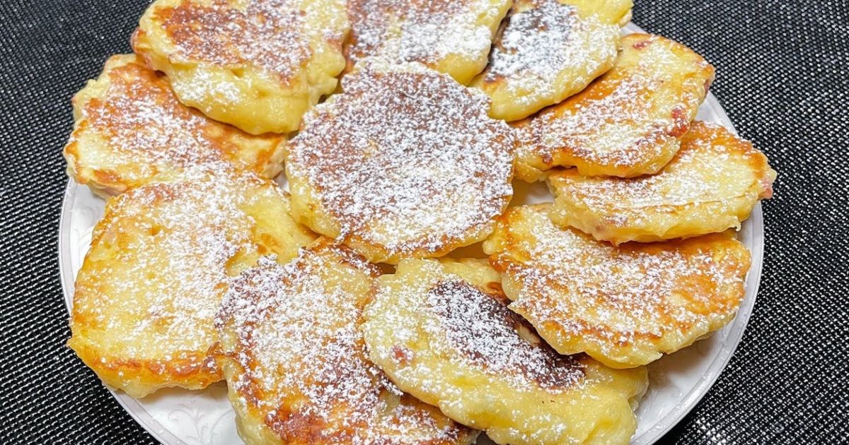 Rychlé jablečné placičky s vanilkou