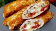 Kuřecí mini rolády s mozzarellou a rajčaty