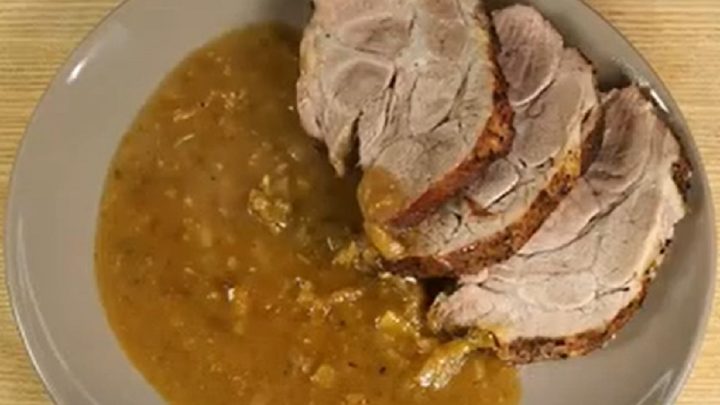 Vepřové plátky s hořčičnou omáčkou