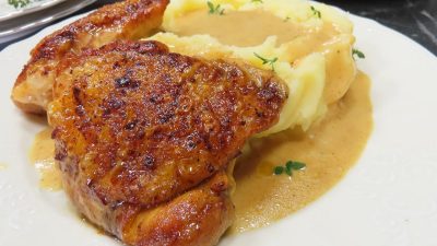 Kuře v česnekové omáčce s tymiánem