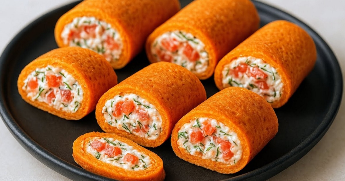 Mrkvové palačinky se sýrovou náplní