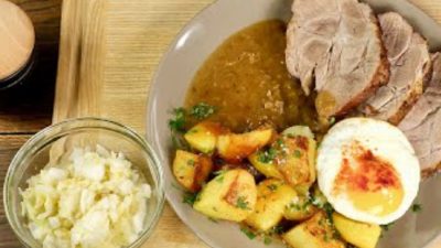 Vepřové plátky s hořčičnou omáčkou