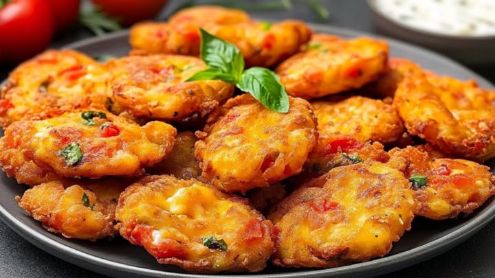 Rychlé zeleninové placičky s jogurtovým dipem