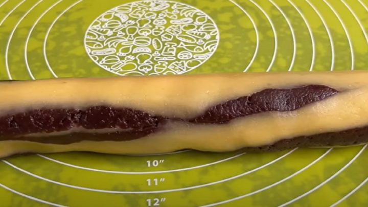 Dvoubarevné sušenky bez másla