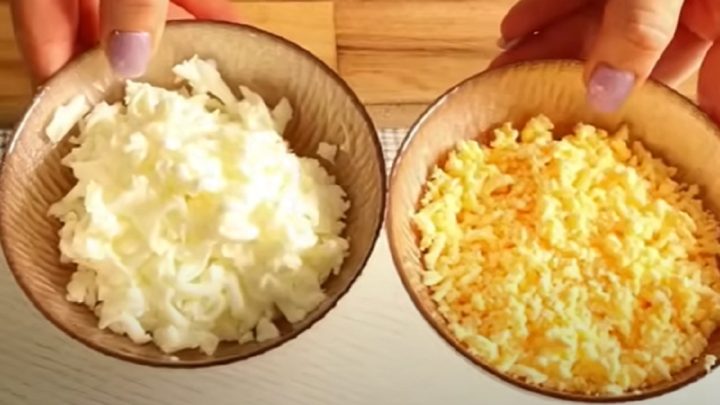 Rychlý vrstvený salát se šunkou a vejci