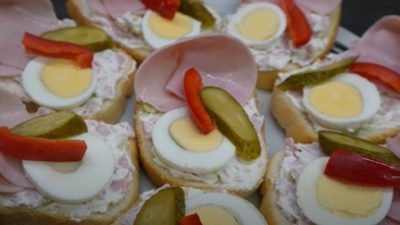 Poctivé šunkové chlebíčky s vejci