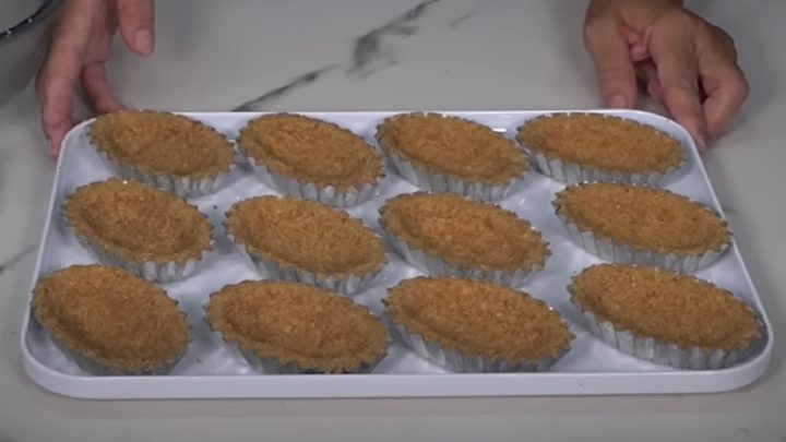 Nepečené košíčky s pudinkovou náplní