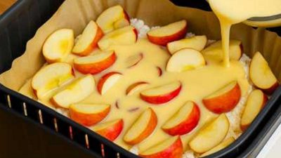 Jablečný koláč z horkovzdušné fritézy