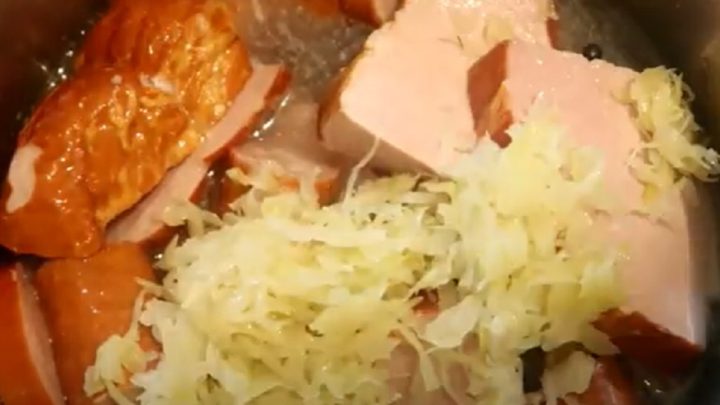 Alsaské kysané zelí s uzeným masem