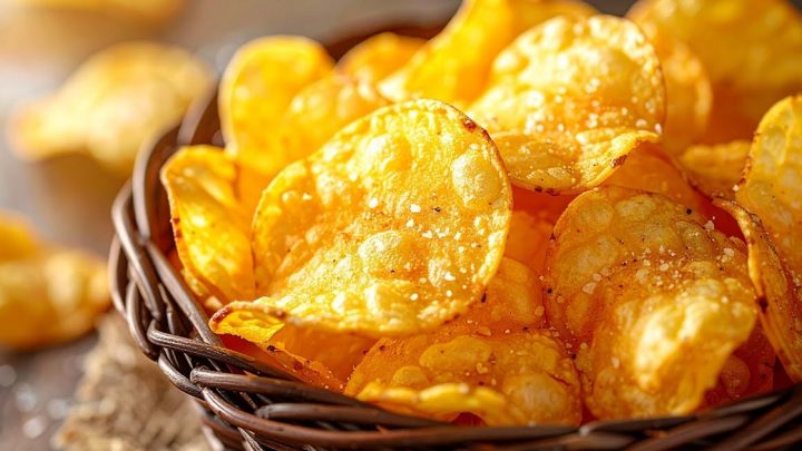 Smažené domácí brambůrky s paprikou