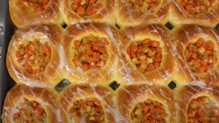 Kynuté buchty s jablky, dýní a vanilkou