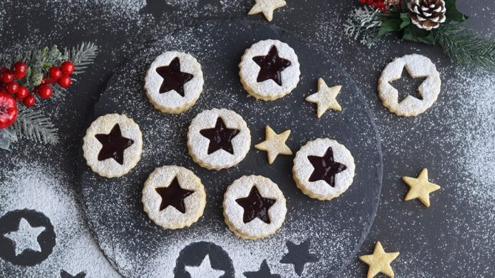 Tradiční linecká kolečka s marmeládou