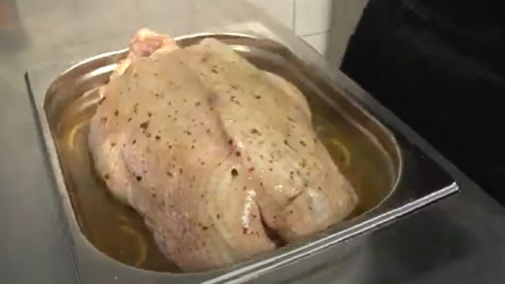 Svatomartinská husa s jablečnou nádivkou