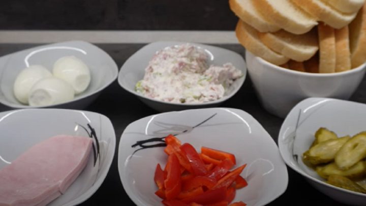 Poctivé šunkové chlebíčky s vejci