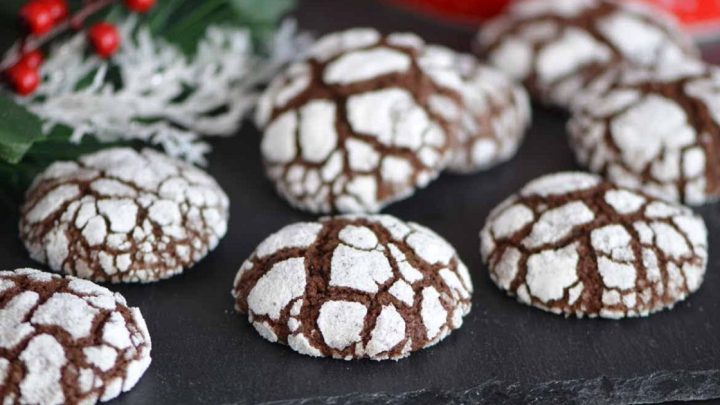 Čokoládové crinkles s vanilkou