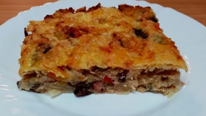 Moravské zelňáky se slaninou a houbami