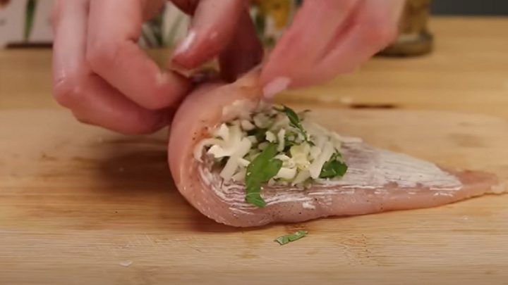 Kuřecí závitky se sýrem a hořčicí