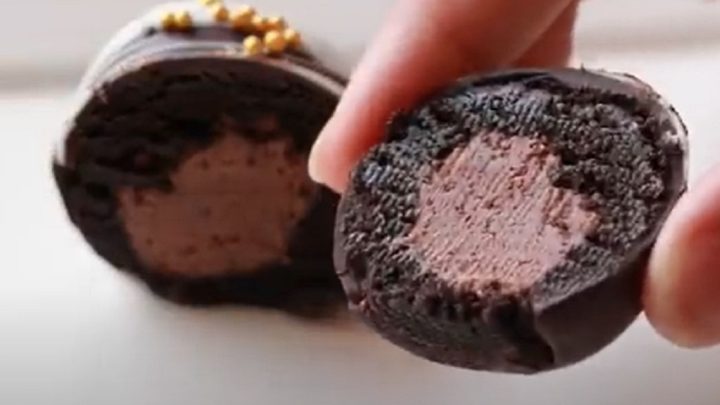 Plněné Oreo kuličky s čokoládou