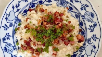 Poctivé brynzové halušky se slaninou