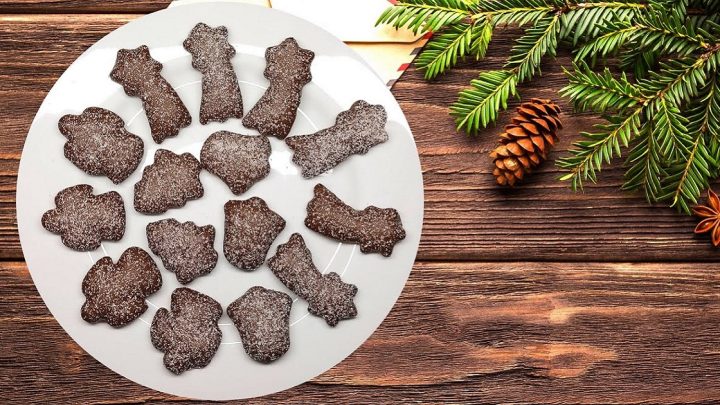 Perníčky s čokoládovou polevou a kokosem Perníčky s čokoládovou polevou a kokosem