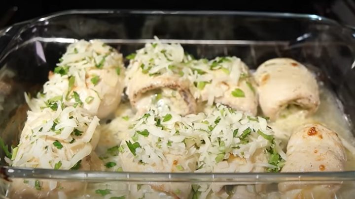 Kuřecí závitky se sýrem a hořčicí