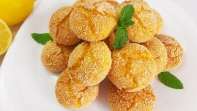 Citrónky v kokosu z jogurtového těsta