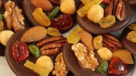Čokoládky s ořechy a kandovaným ovocem
