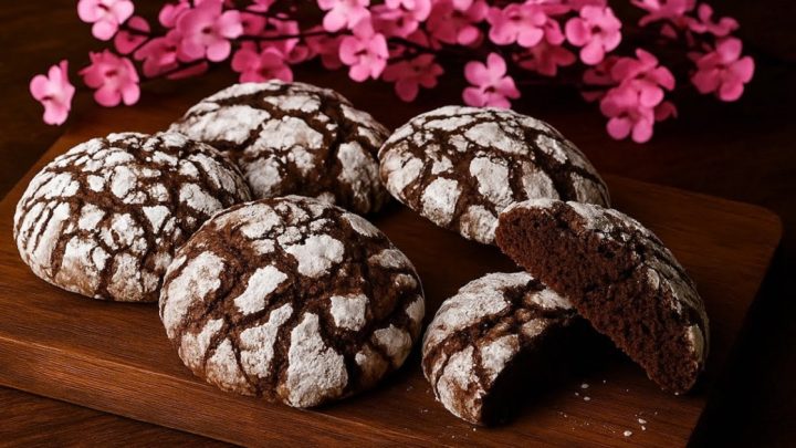 Kávové crinkles s kakaem a vanilkou