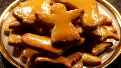 Francouzské vánoční sušenky s mandlemi