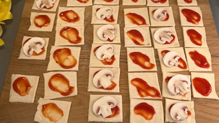 Silvestrovské chuťovky se zeleninou a sýrem