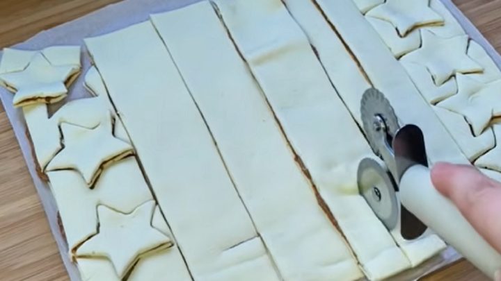 Nutellové stromečky z listového těsta