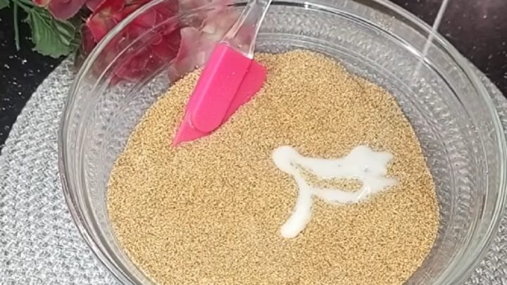 Krupicové kostičky s bílou čokoládou