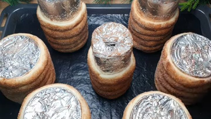 Trdelník se skořicí z kynutého těsta