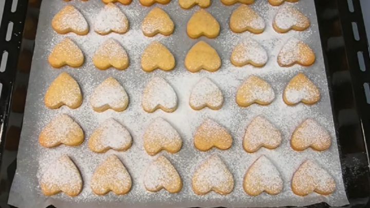 Vanilková srdíčka bez vajec s vanilkou