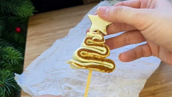 Nutellové stromečky z listového těsta