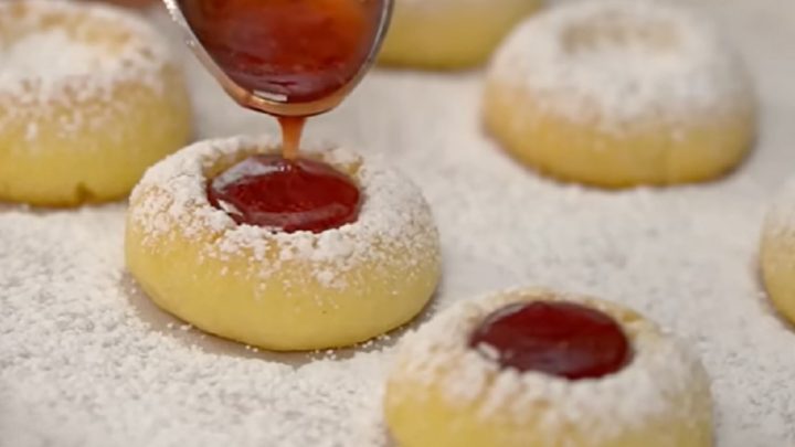 Andělská očka s marmeládou a vanilkou