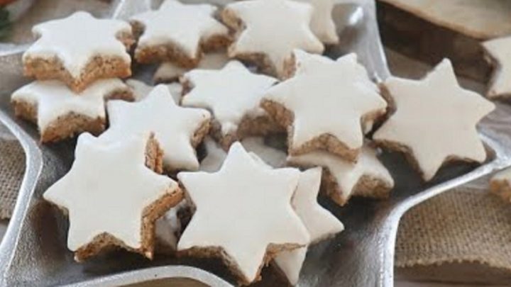 Skořicové hvězdičky s mletými ořechy