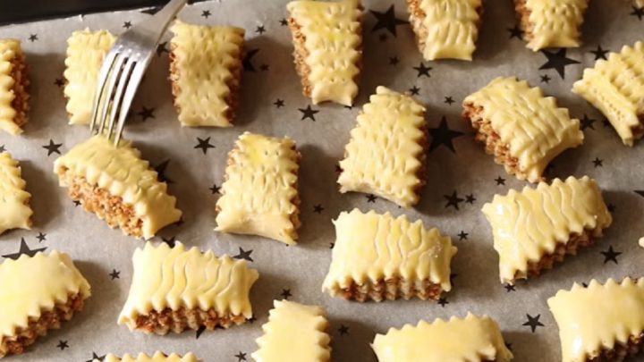 Mandlové cukroví ze smetanového těsta