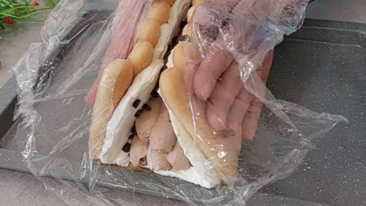 Střecha s nutellovým krémem a čokoládou